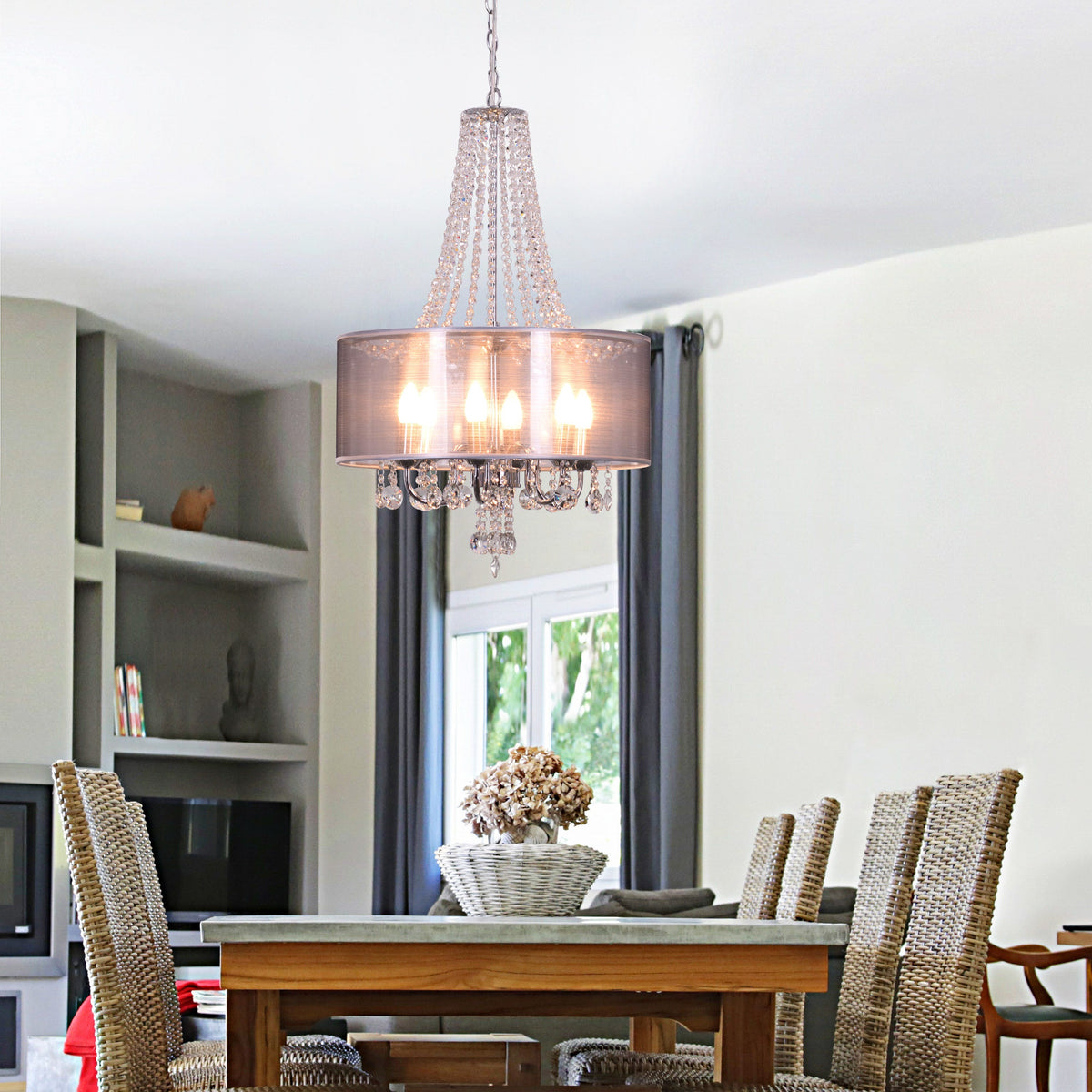 So In Love (Small, Chrome) Crystal Chandelier