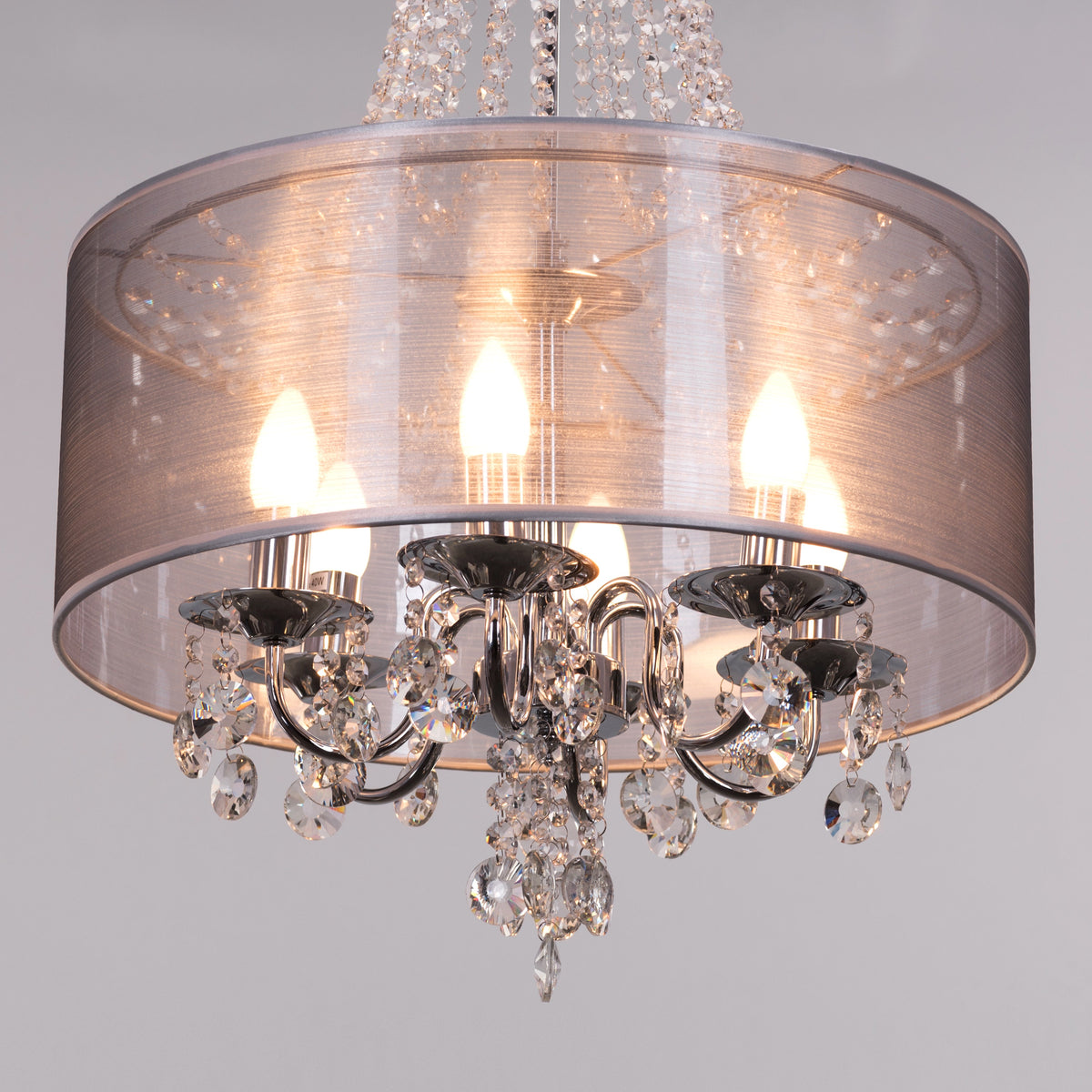 So In Love (Small, Chrome) Crystal Chandelier