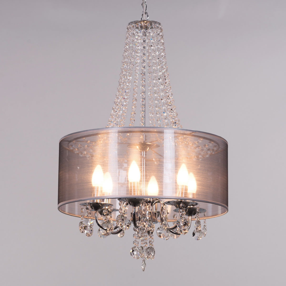 So In Love (Small, Chrome) Crystal Chandelier
