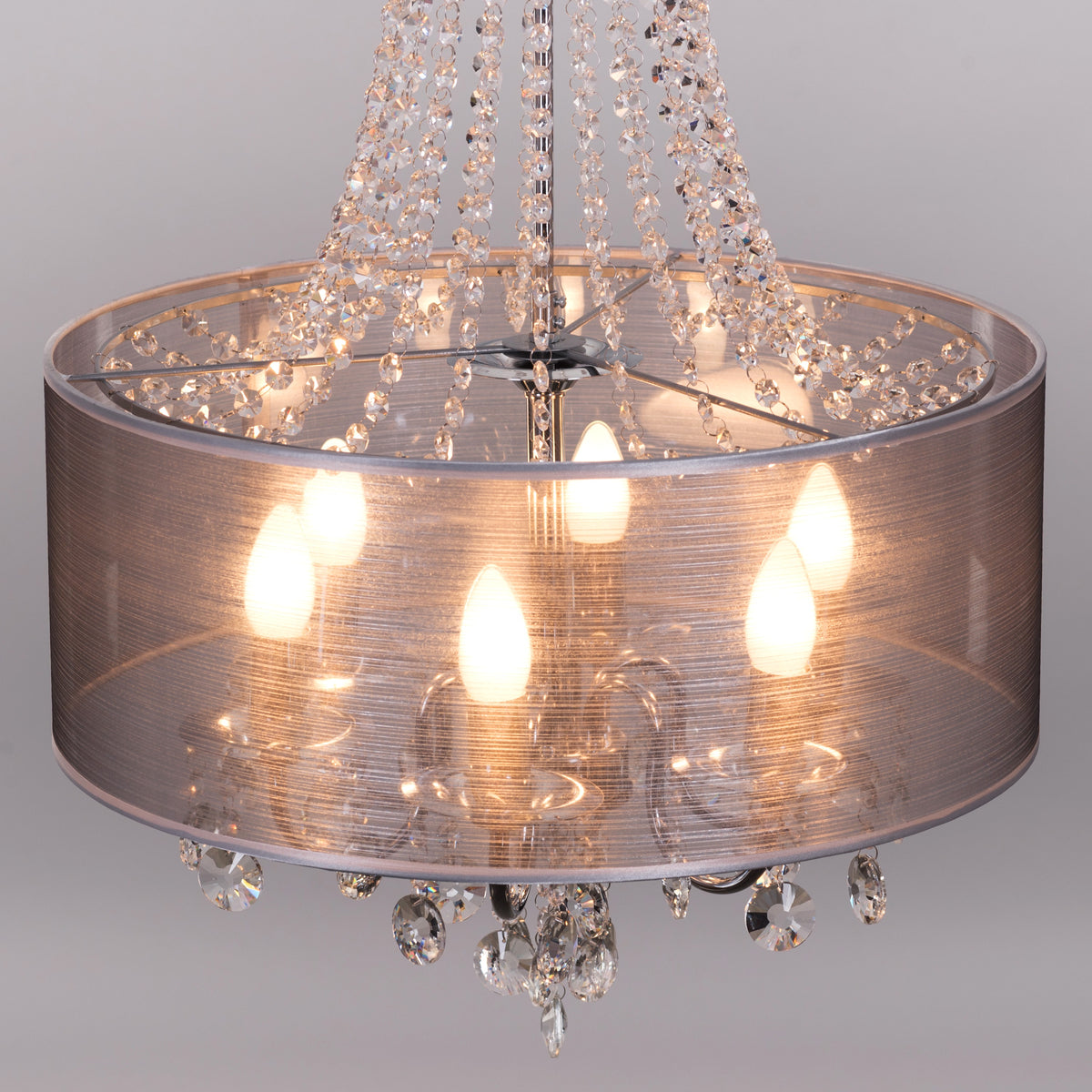 So In Love (Small, Chrome) Crystal Chandelier