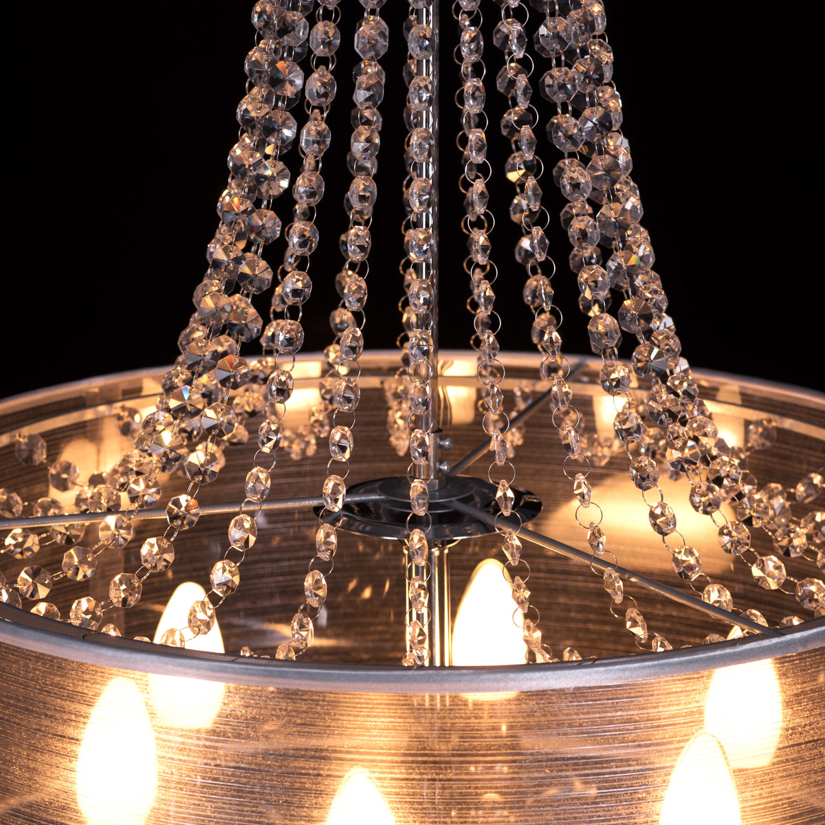 So In Love (Small, Chrome) Crystal Chandelier
