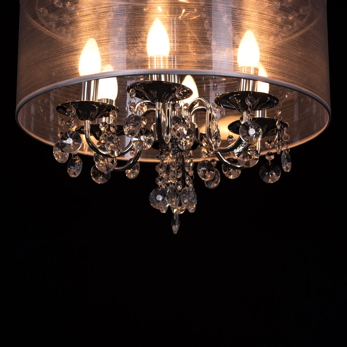 So In Love (Small, Chrome) Crystal Chandelier