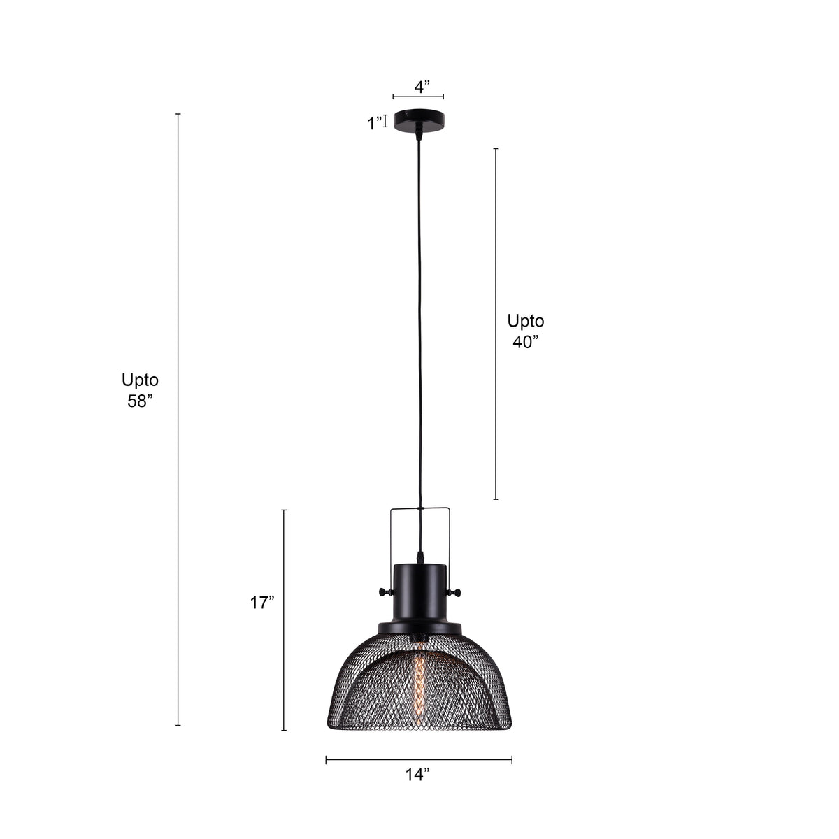 Resort Chic Signature (Black) Pendant Light