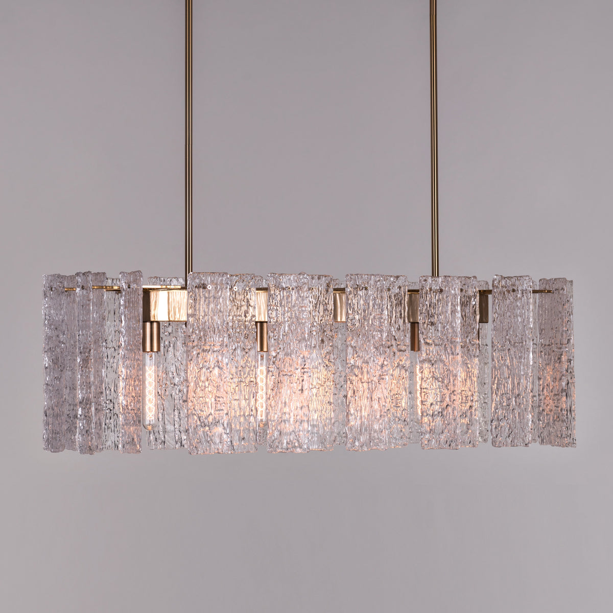 Vienna Waiting (Large, Gold) Glass Chandelier