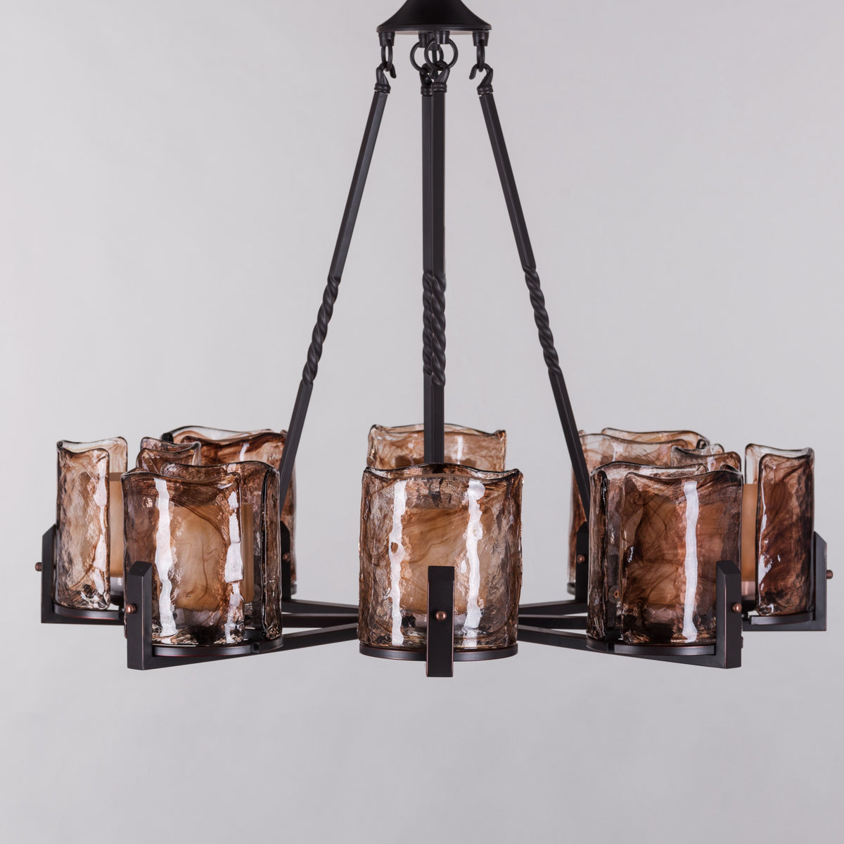 Unrequited Love (Medium, Black, 8 Hurricane) Chandelier