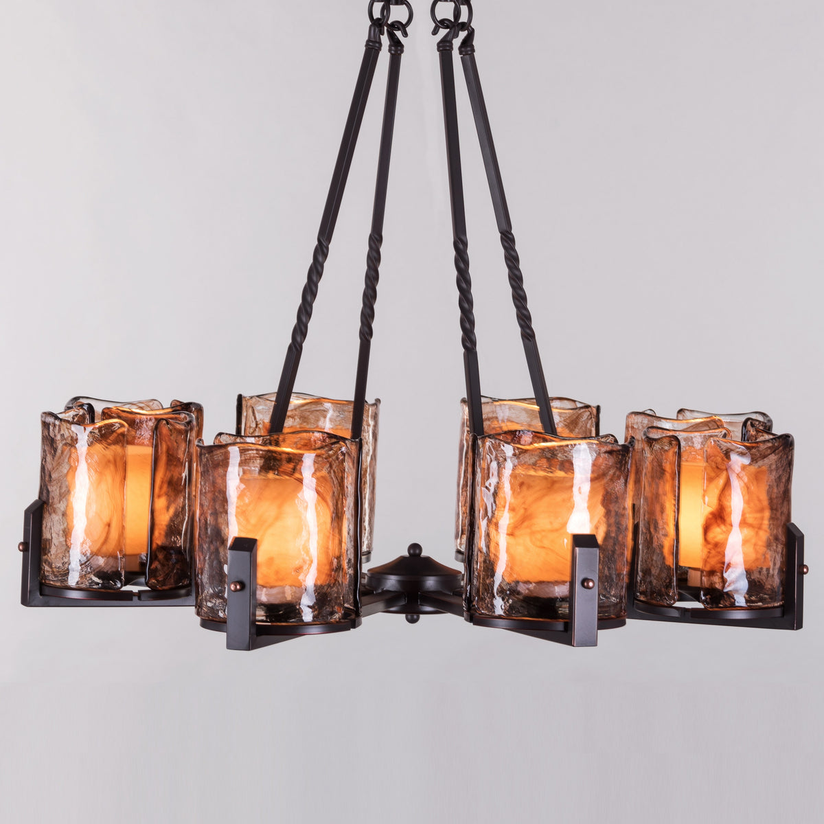 Unrequited Love (Medium, Black, 8 Hurricane) Chandelier