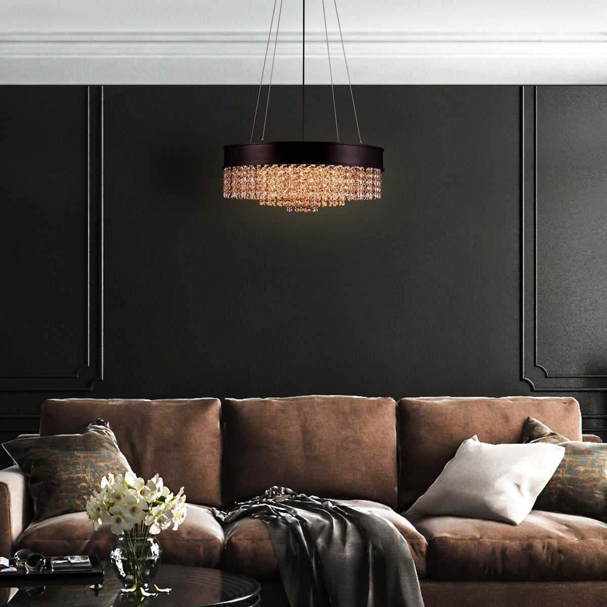Black Tie (Large) Crystal Chandelier