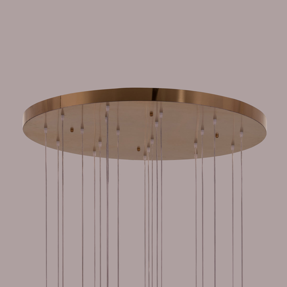 Let It Snow (Large, Gold) Champagne Glass Double Height Chandelier