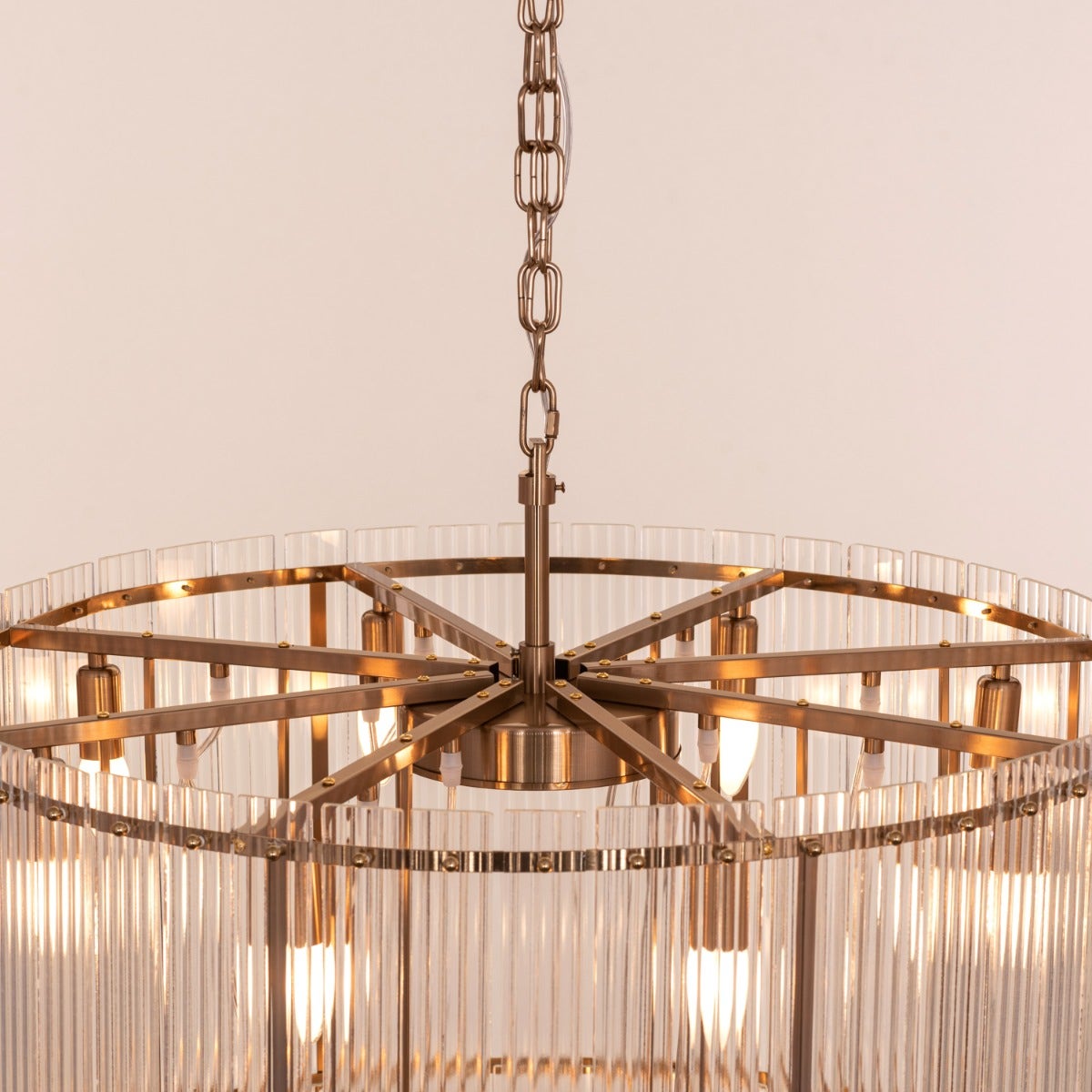 Take Me To The Hamptons (Large, Round, Gold) Chandelier
