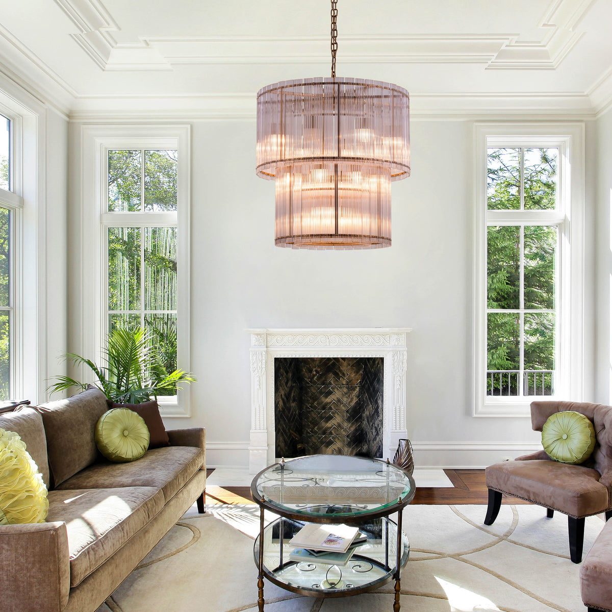 Take Me To The Hamptons (Large, Round, Gold) Chandelier