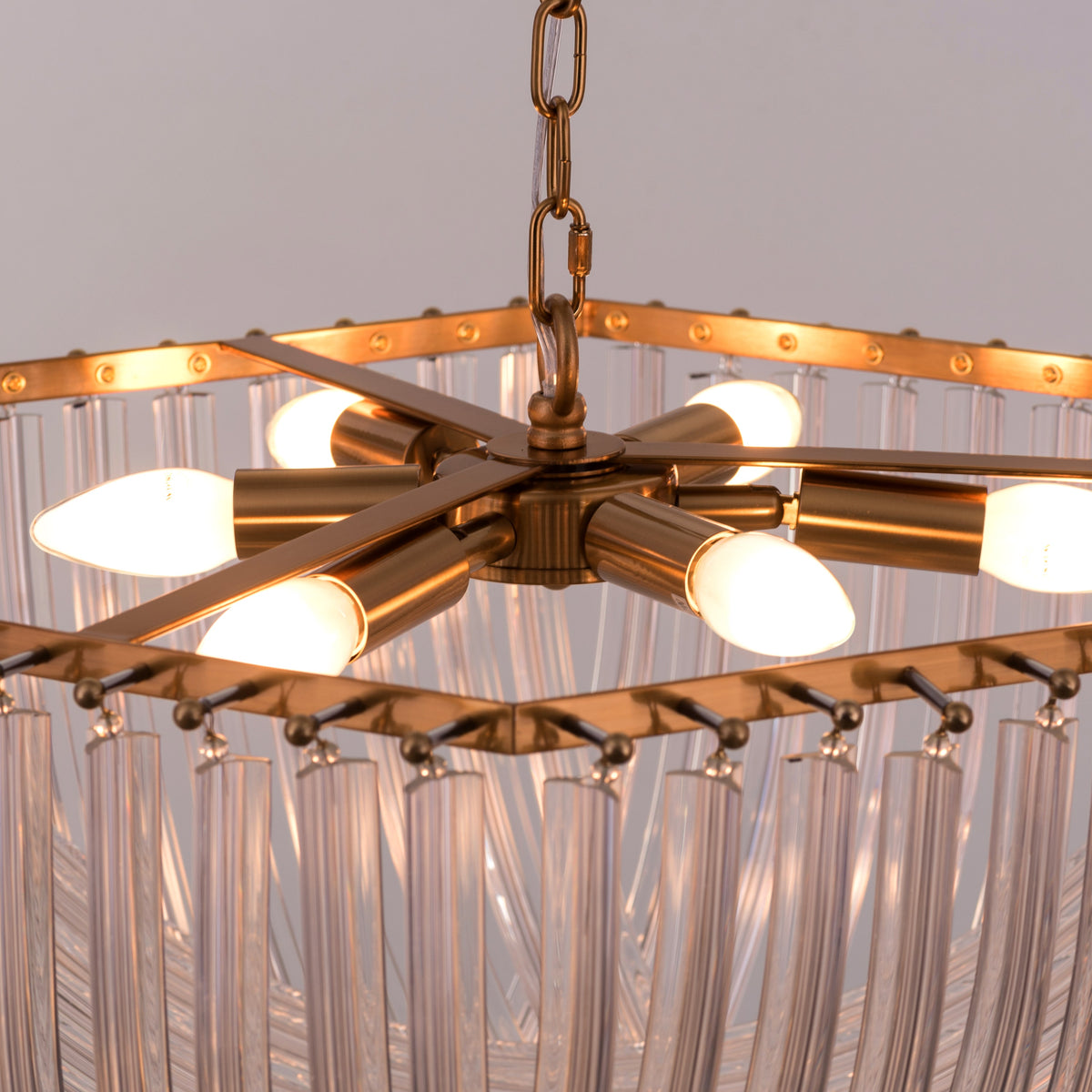 Golden Gaze (Small, Gold) Fiber Glass Chandelier