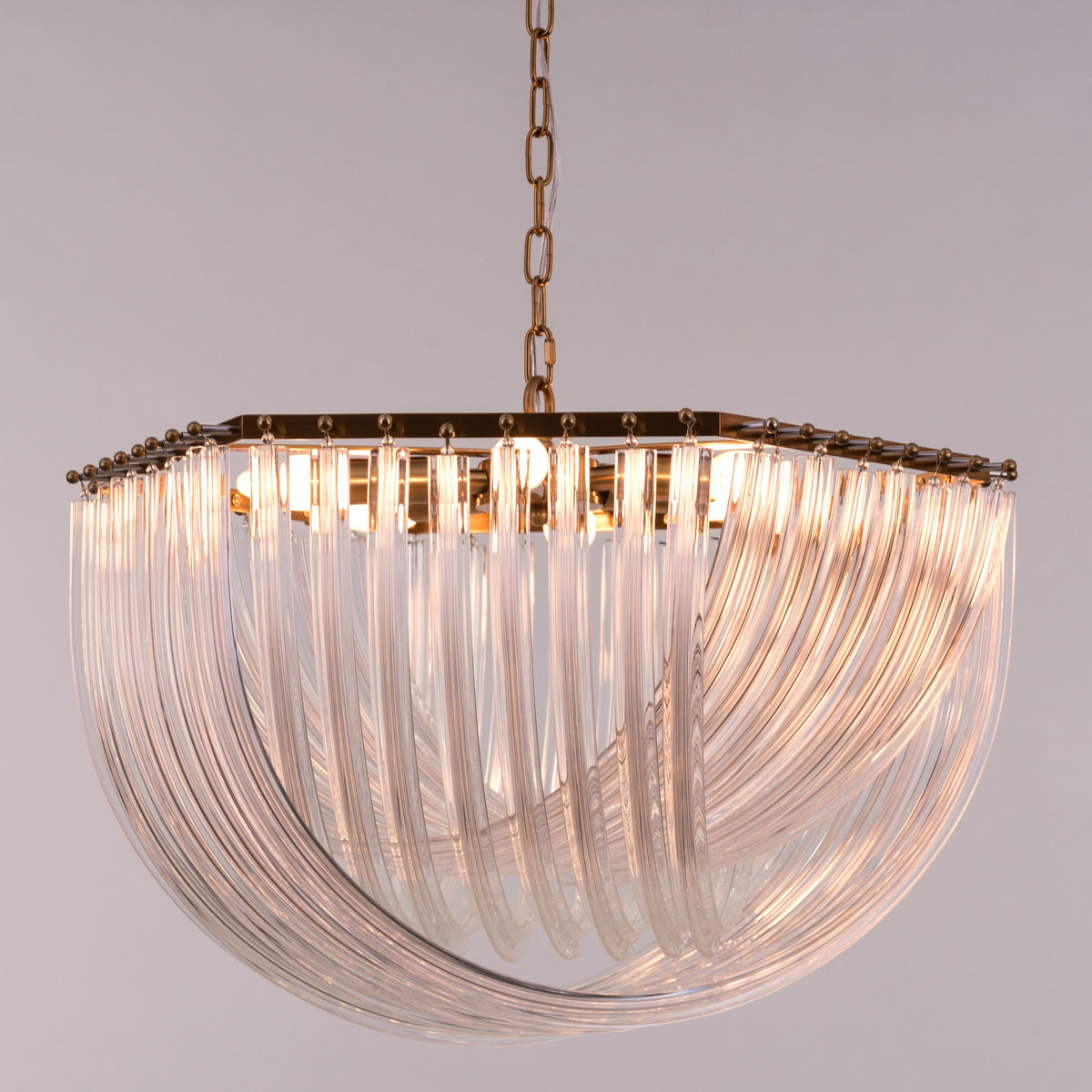 Golden Gaze (Small, Gold) Fiber Glass Chandelier