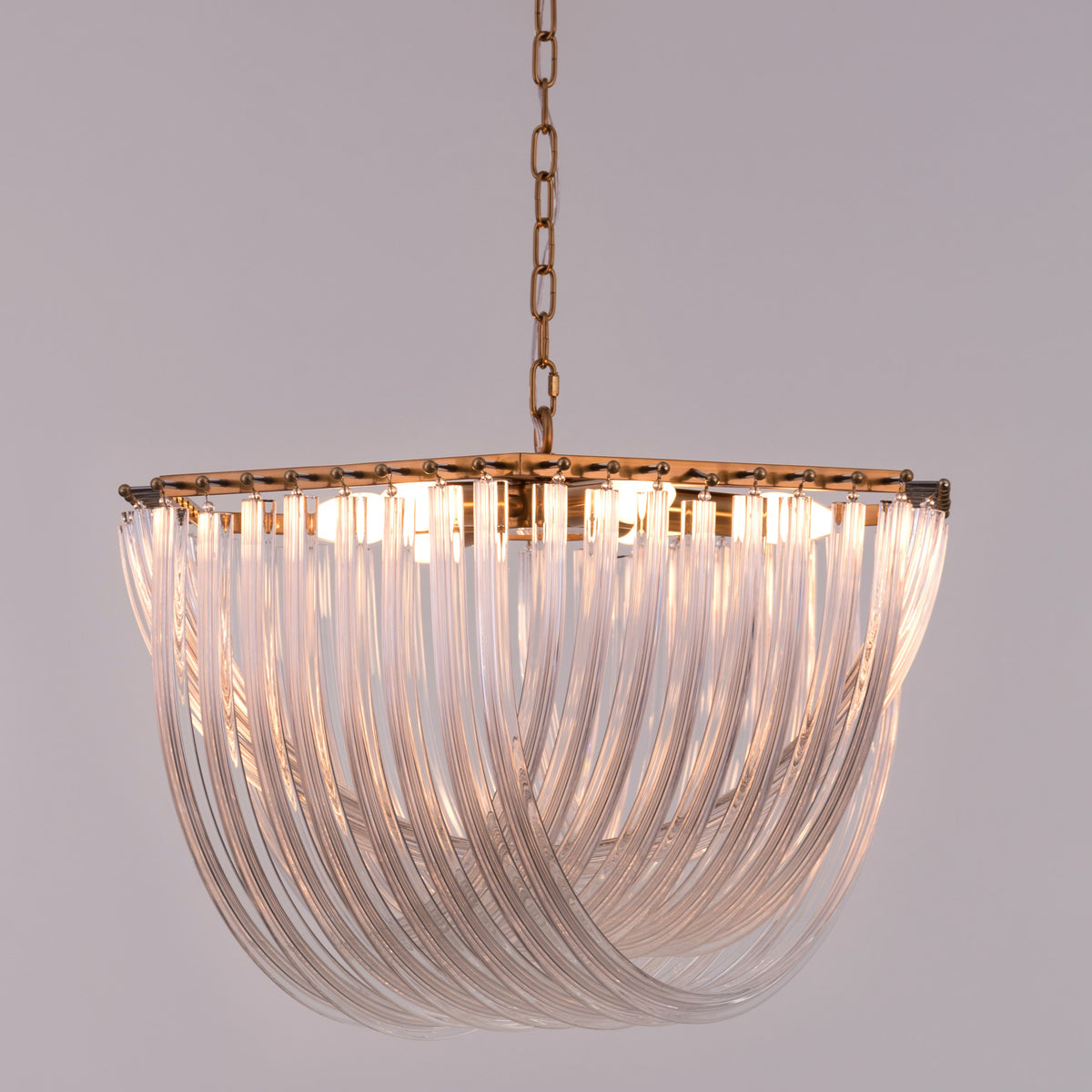Golden Gaze (Small, Gold) Fiber Glass Chandelier