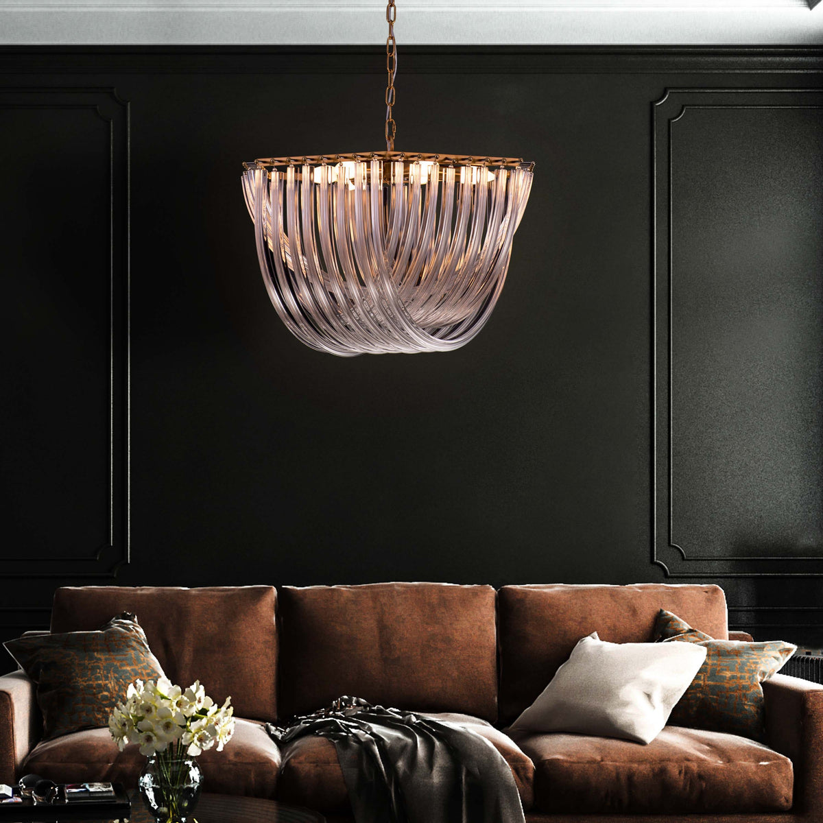 Golden Gaze (Small, Gold) Fiber Glass Chandelier