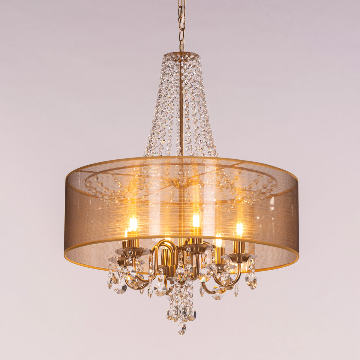 So In Love (Medium, Gold) Crystal Chandelier
