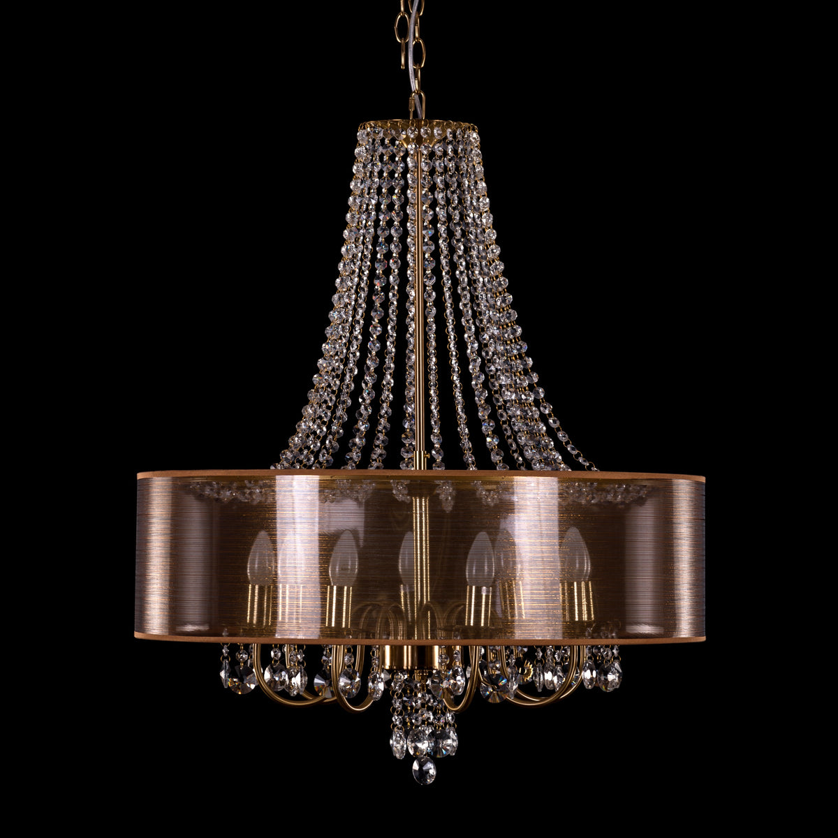 So In Love (Large, Gold) Crystal Chandelier