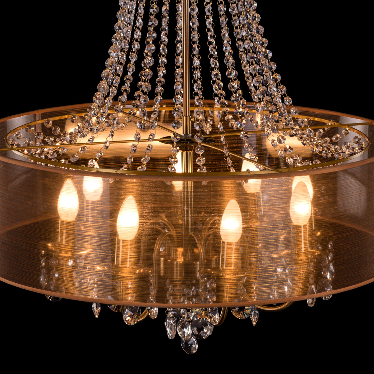 So In Love (Large, Gold) Crystal Chandelier