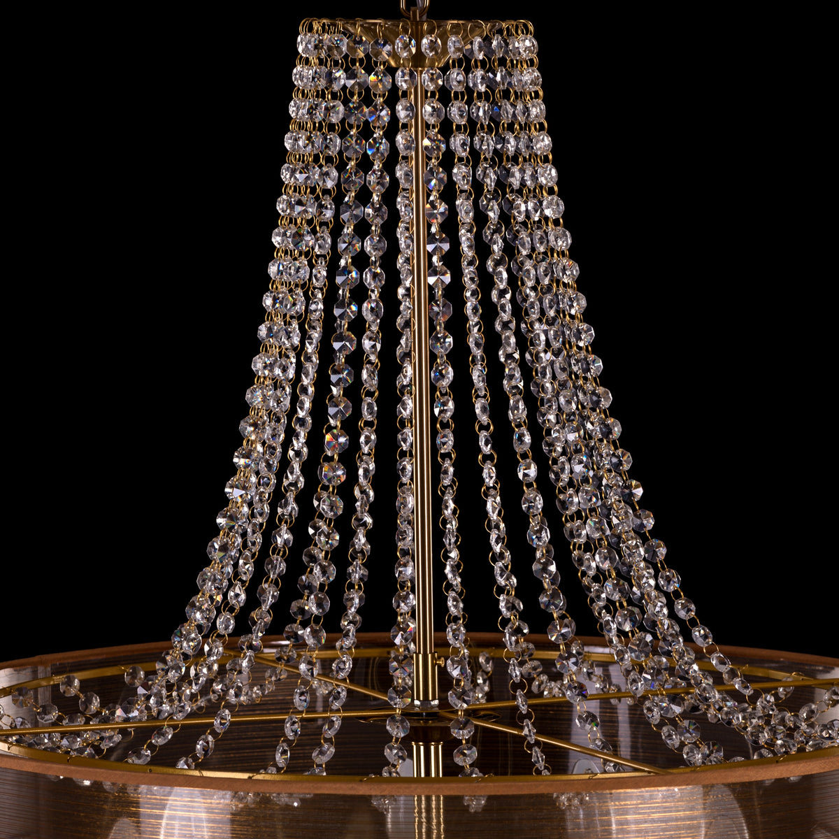So In Love (Large, Gold) Crystal Chandelier