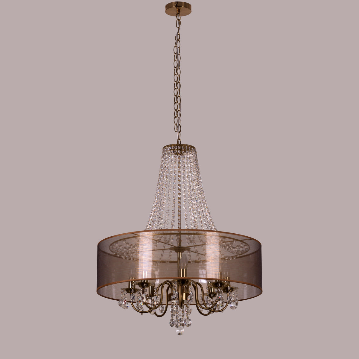So In Love (Large, Gold) Crystal Chandelier