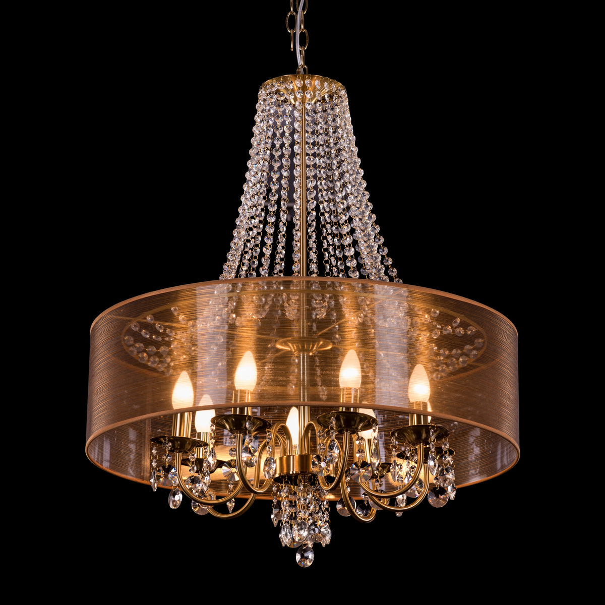 So In Love (Large, Gold) Crystal Chandelier