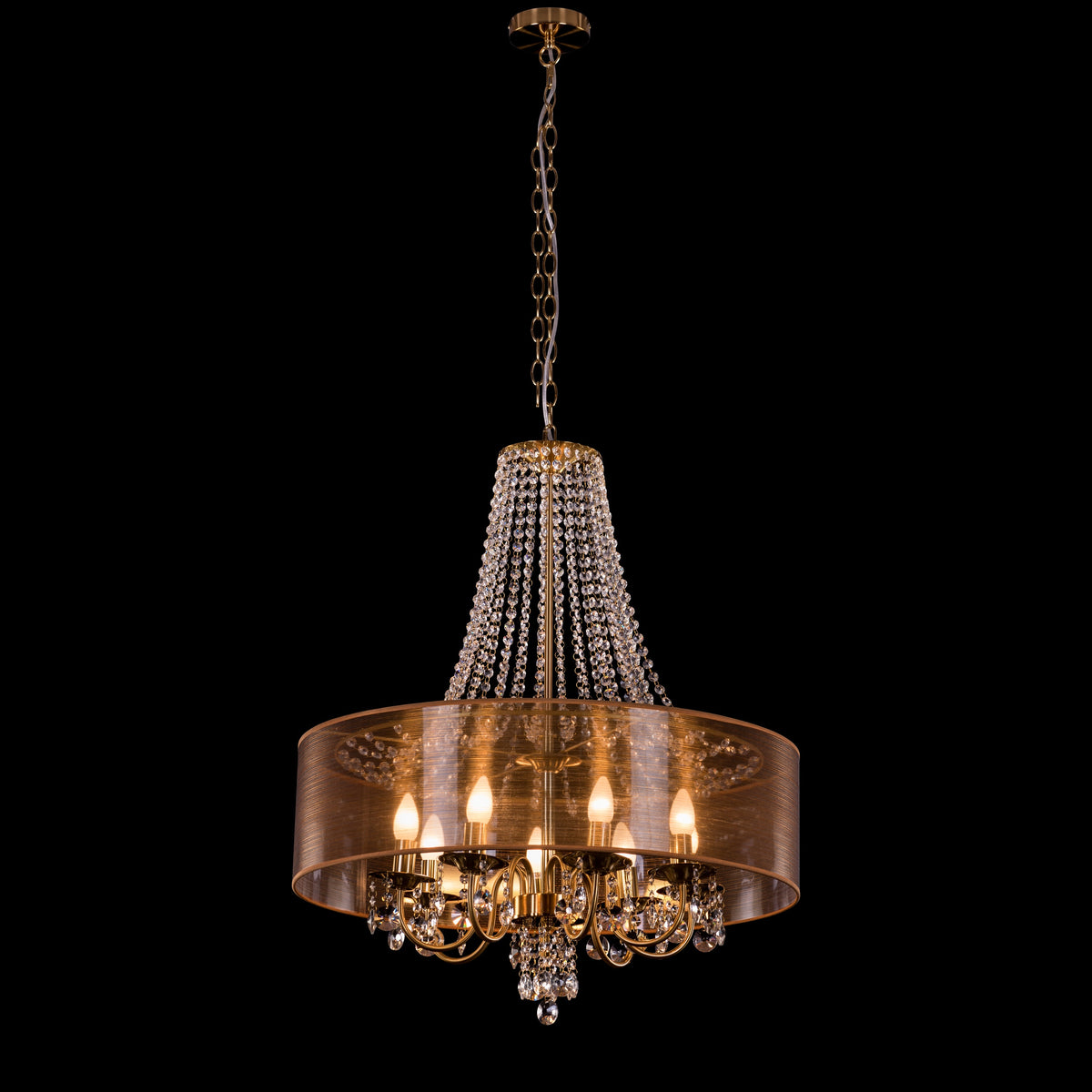 So In Love (Large, Gold) Crystal Chandelier