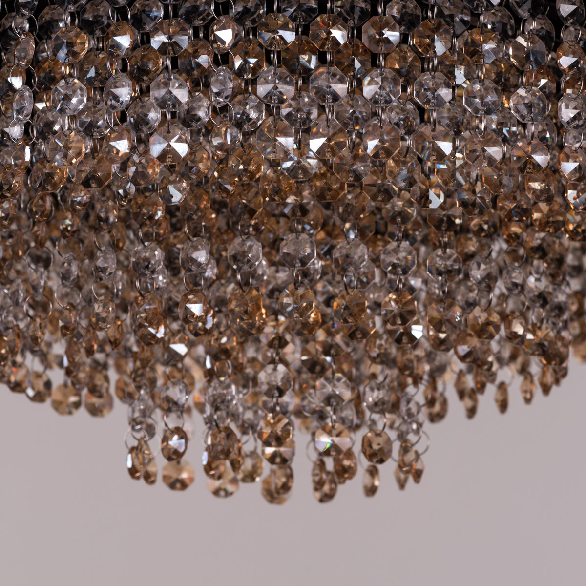 Black Tie (Small, Gold) Crystal Chandelier