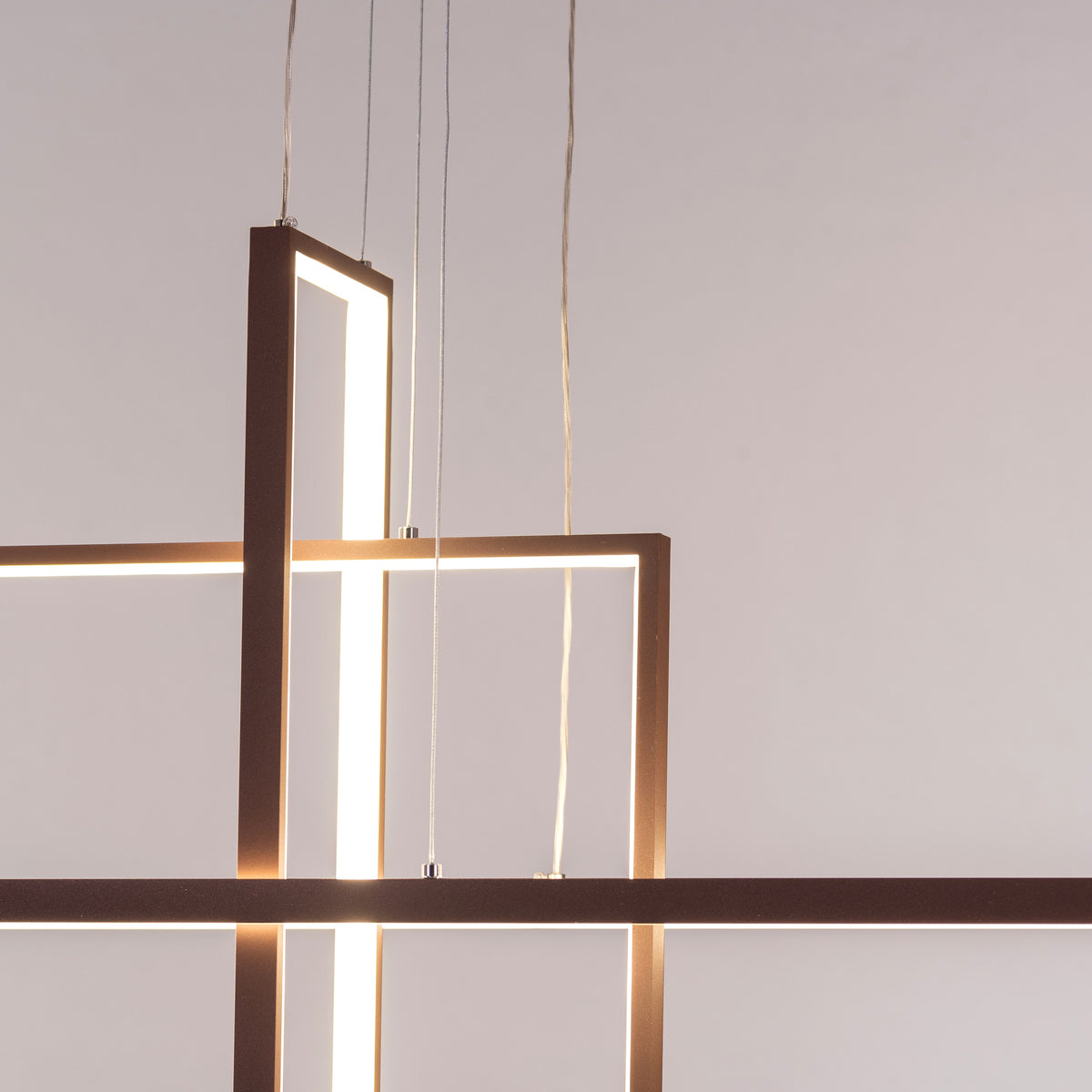 Memory Lane (Large, Brown, Dimmable LED with Remote Control) Chandelier