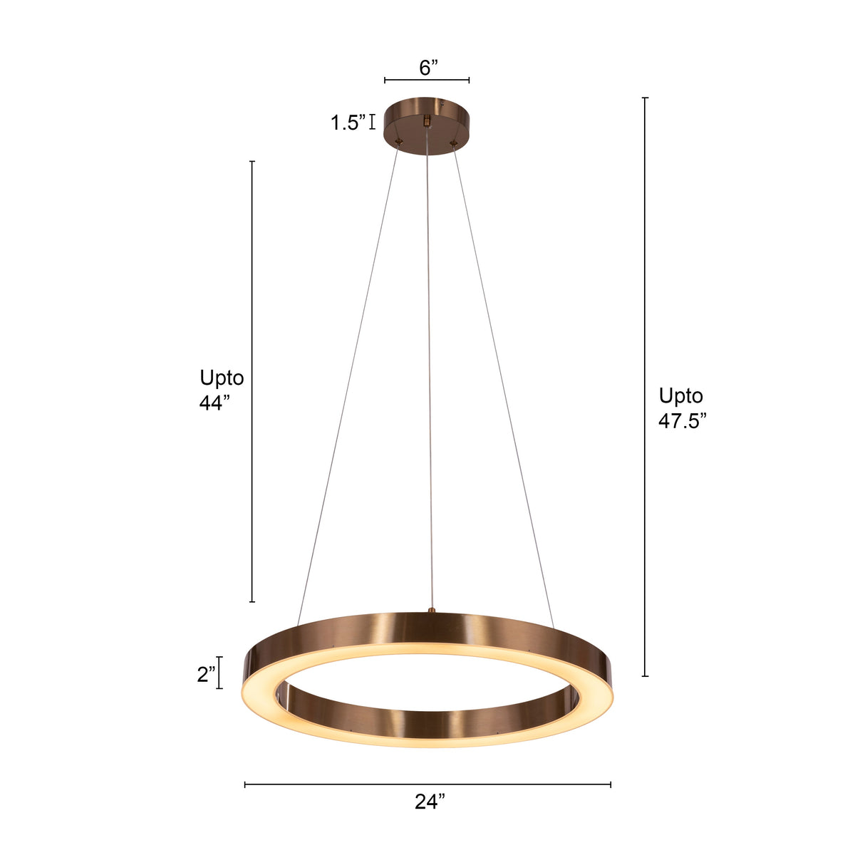 You Do You (Medium, Gold, Dimmable LED with Remote Control) Chandelier