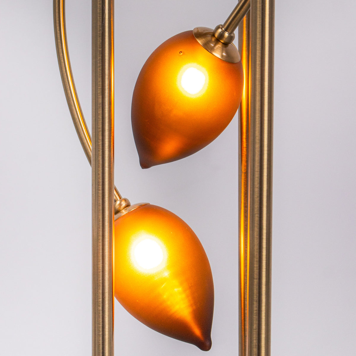 Konoha Whisper (Grey, Green & Amber) Gradient Floor Lamp
