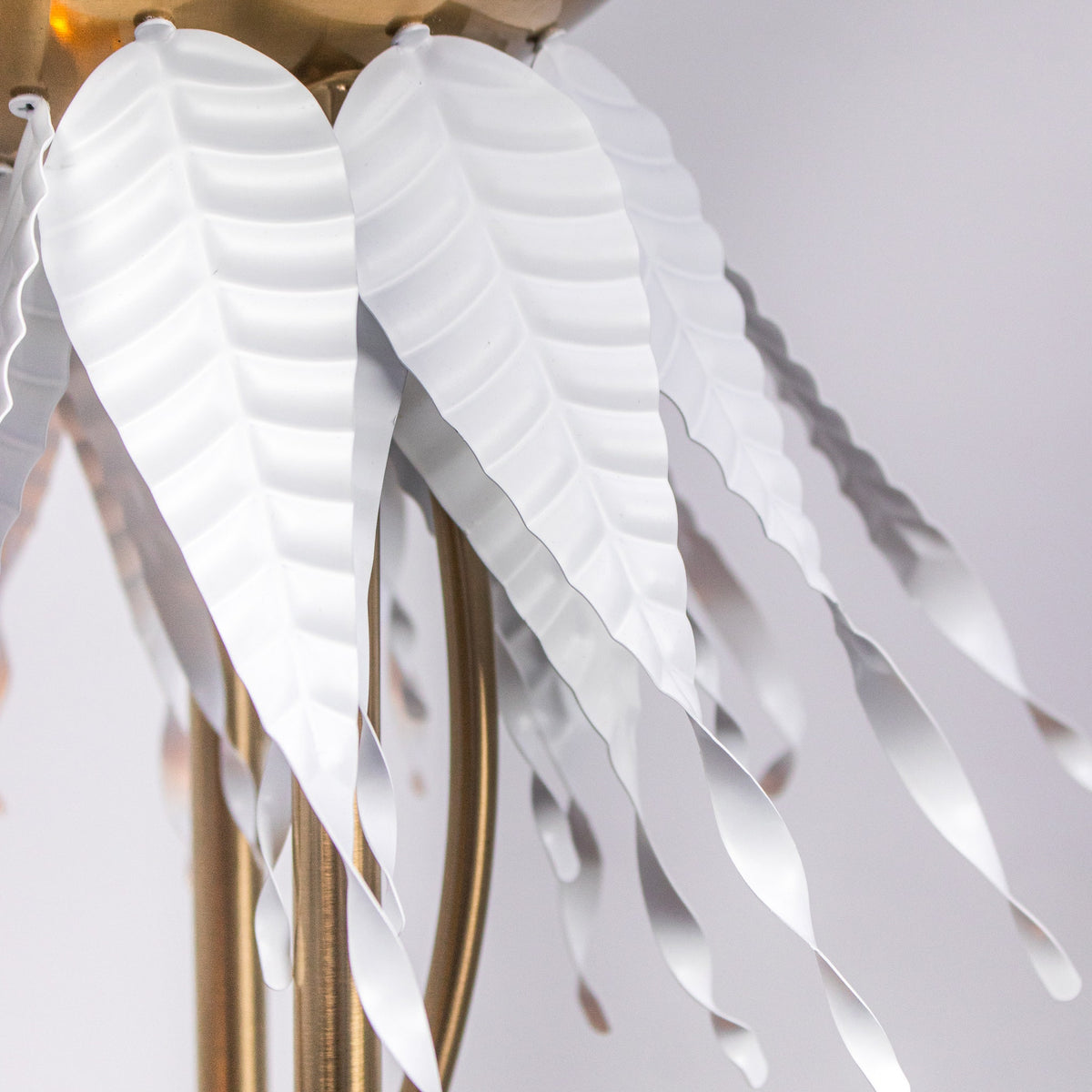 Konoha Whisper (Grey, Green & Amber) Gradient Floor Lamp