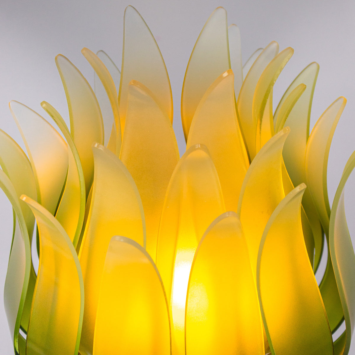 Konoha Whisper (Grey, Green & Amber) Gradient Floor Lamp