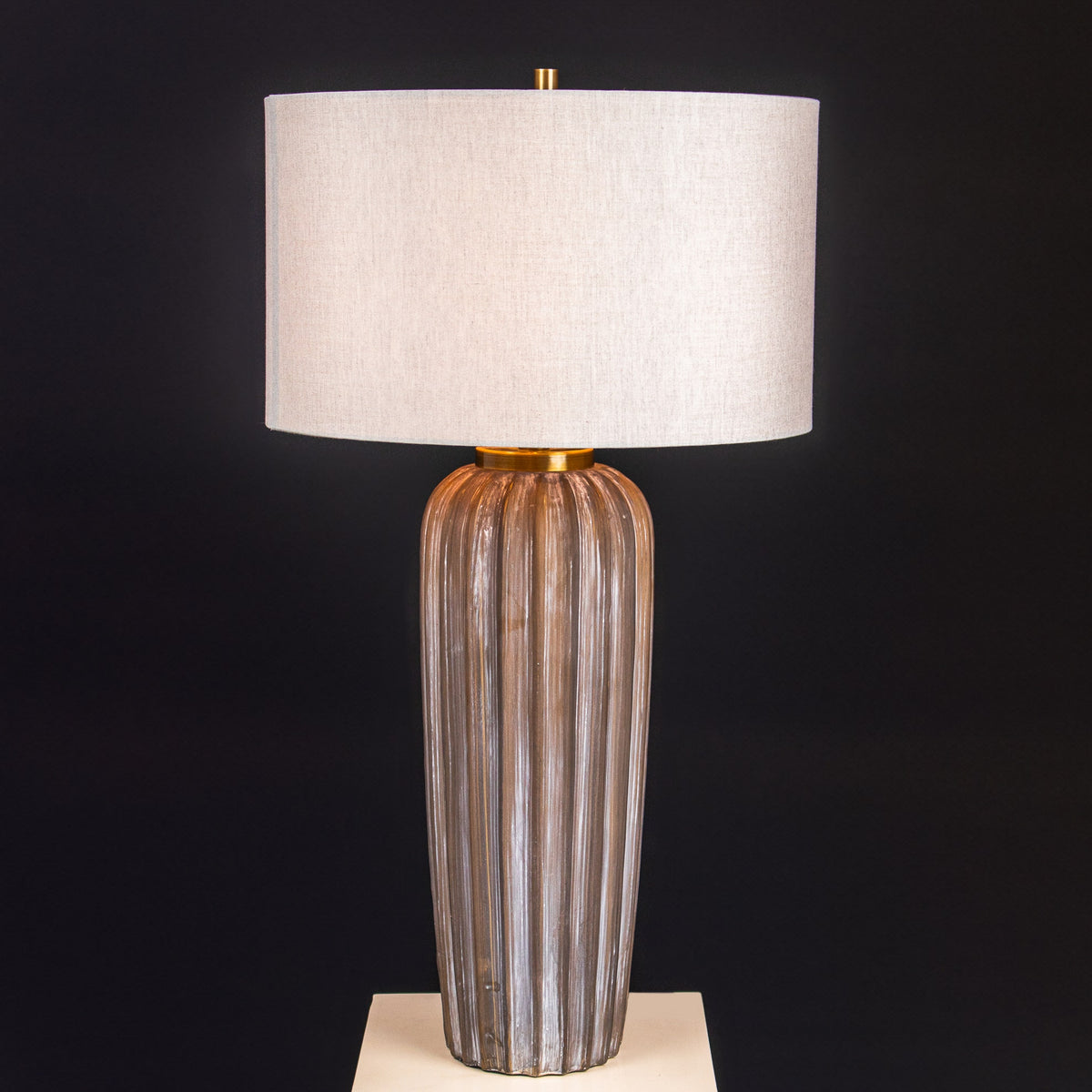 Ivory Beam Table Lamp