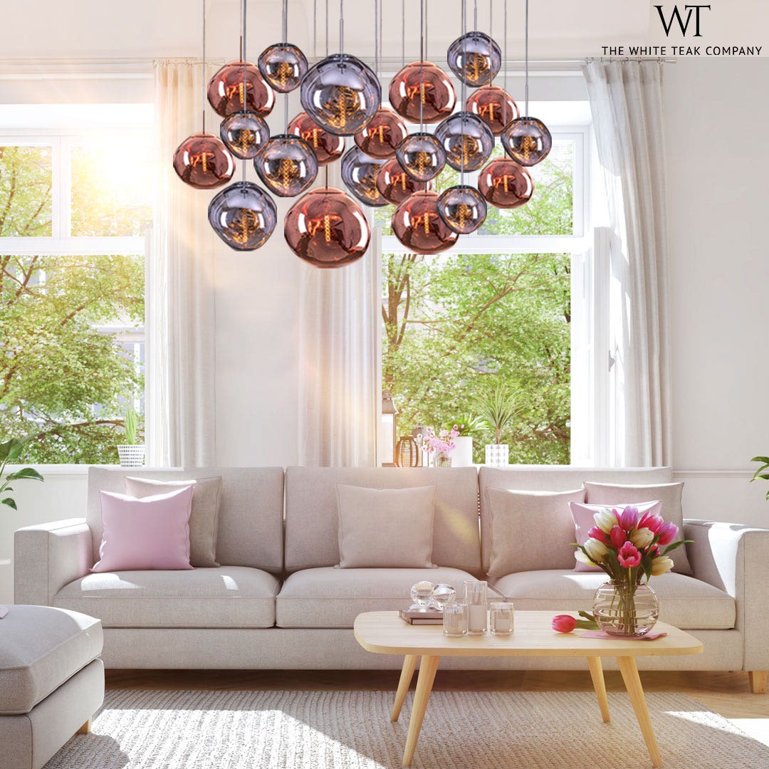 Ongoing Love (Large, Copper) Glass Pendant Light