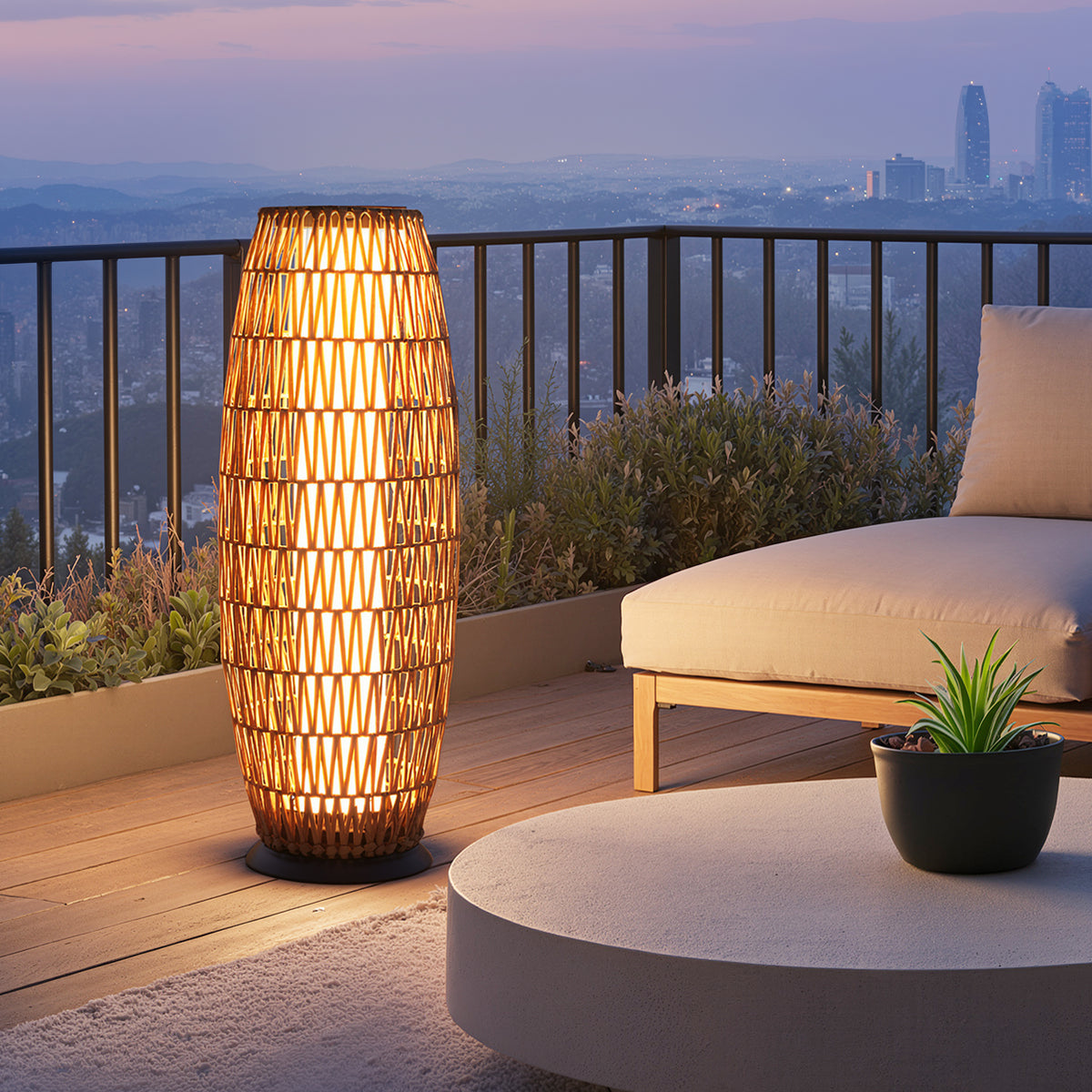 Imperial Sun Thread (Solar Powered-Rechargeable) Outdoor floor lamp