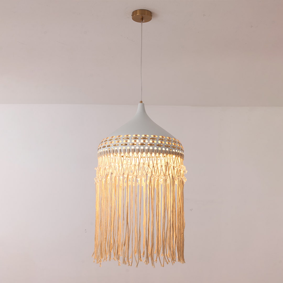 Born In Bali Ivory Pendant Light