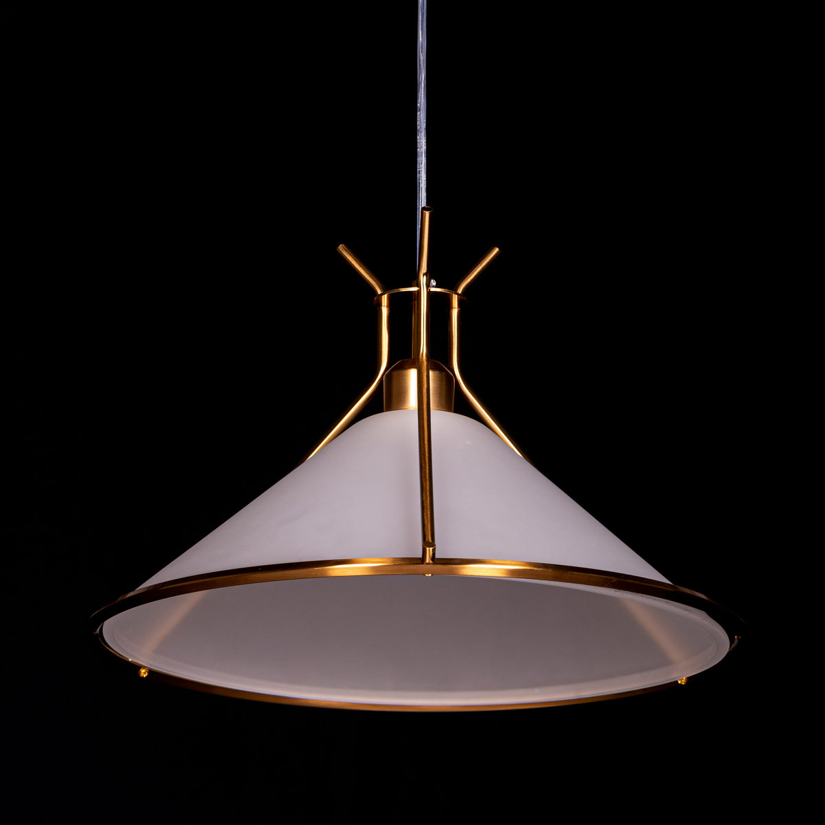 Moonlace (Gold) Frosted Glass Pendant Light