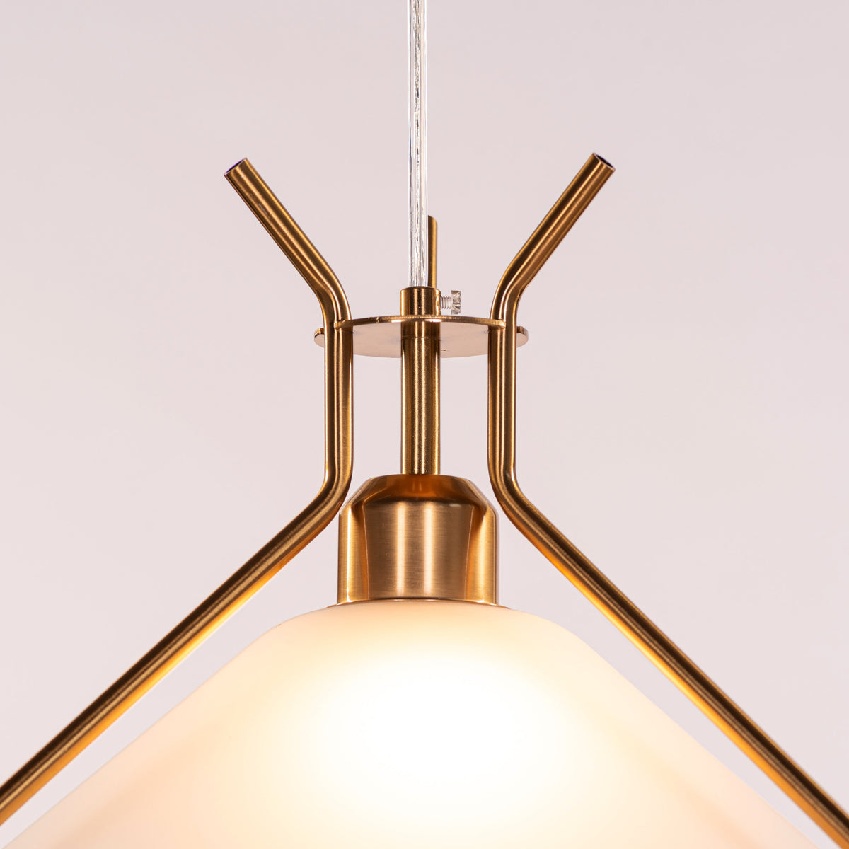 Moonlace (Gold) Frosted Glass Pendant Light