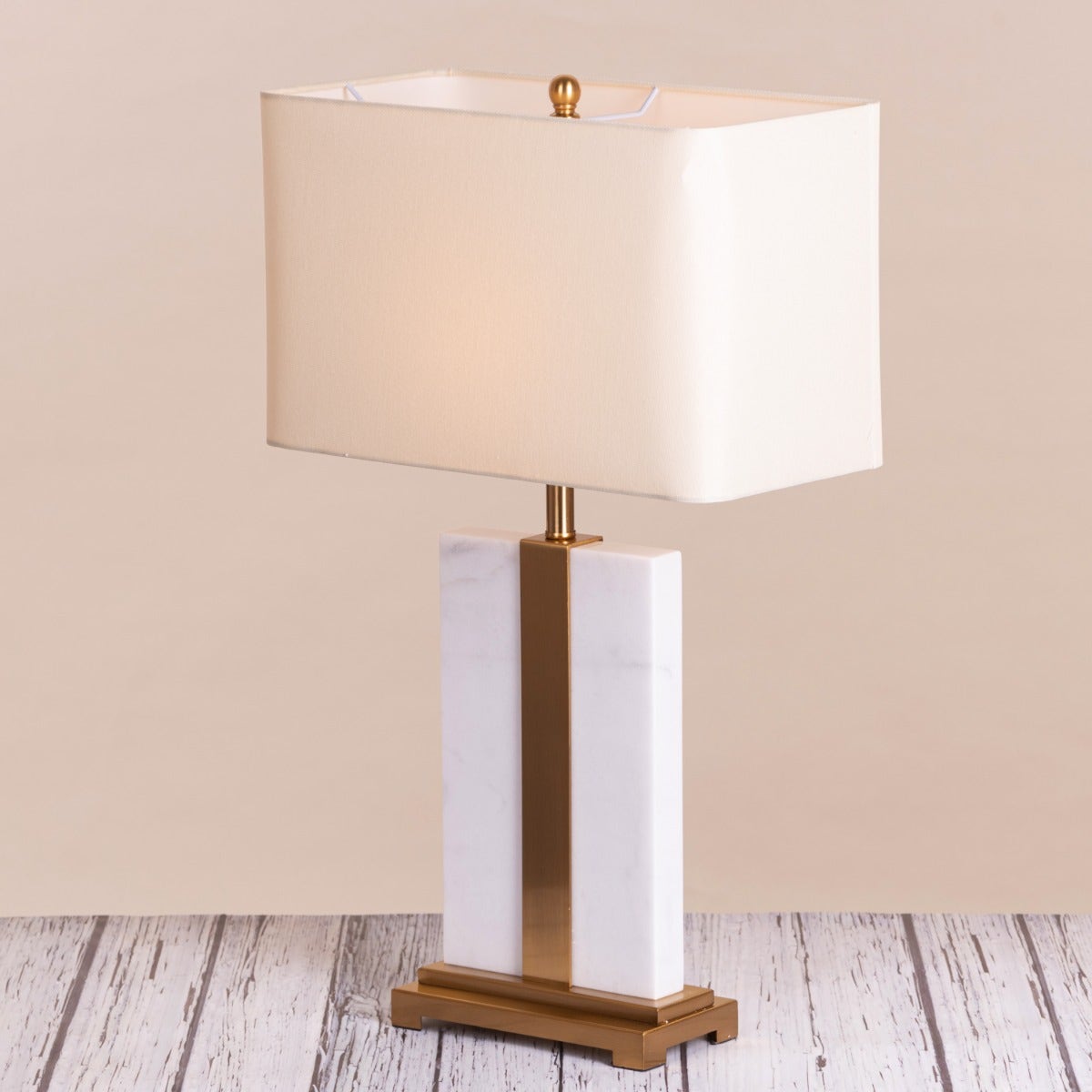 Just A Memory (White, Gold) Marble Table Lamp