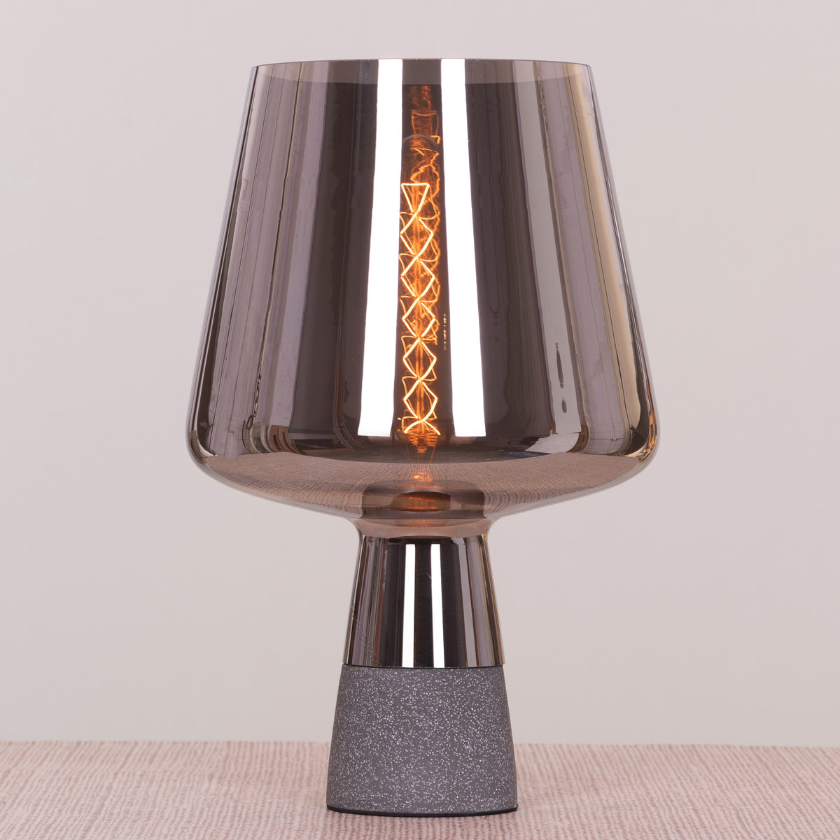 Tea For Two (Smokey Grey) Stone Table Lamp
