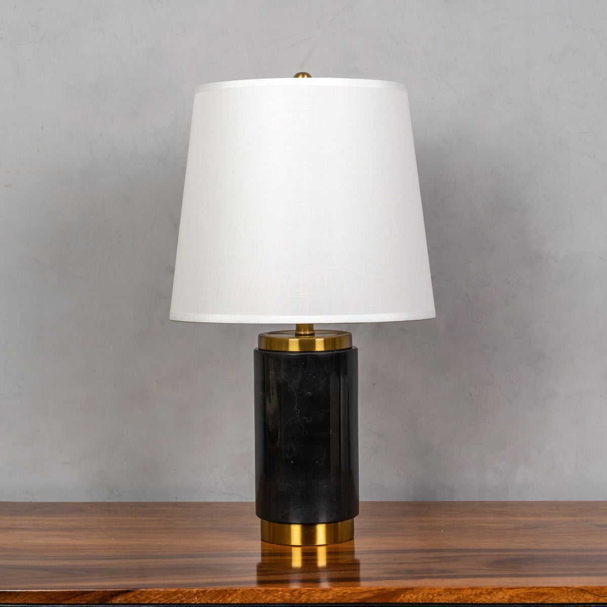 Lasting Love (Black, Gold) Marble Table Lamp