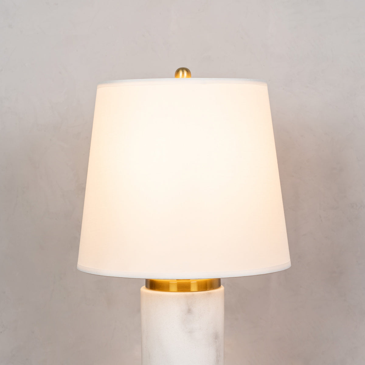 Lasting Love (White, Gold) Marble Table Lamp