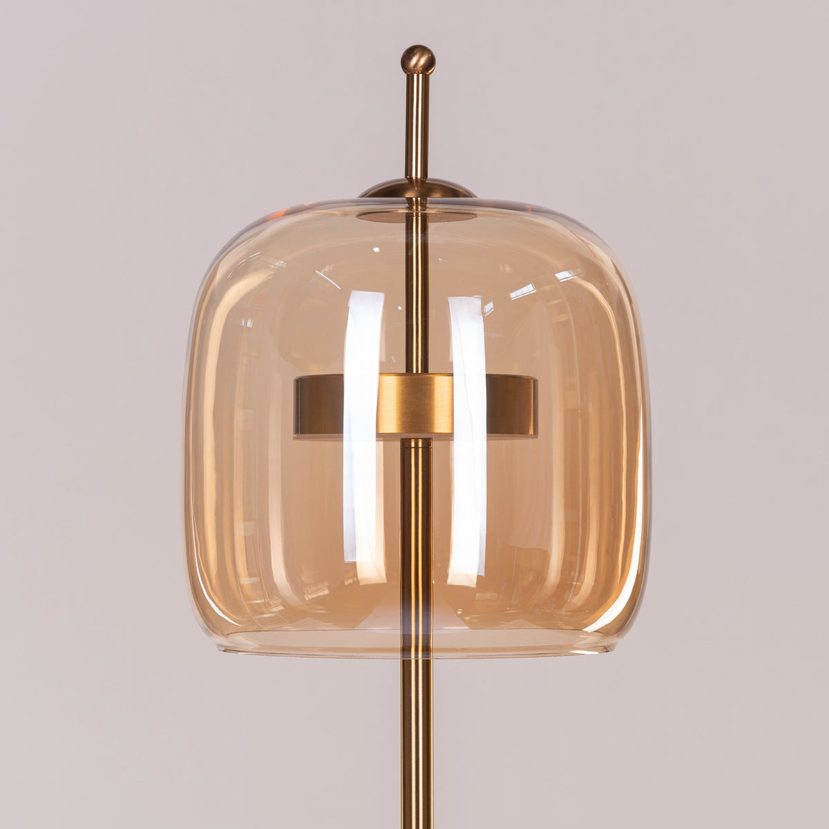 Sweet Escape (Amber, Built-In LED) Glass Table Lamp