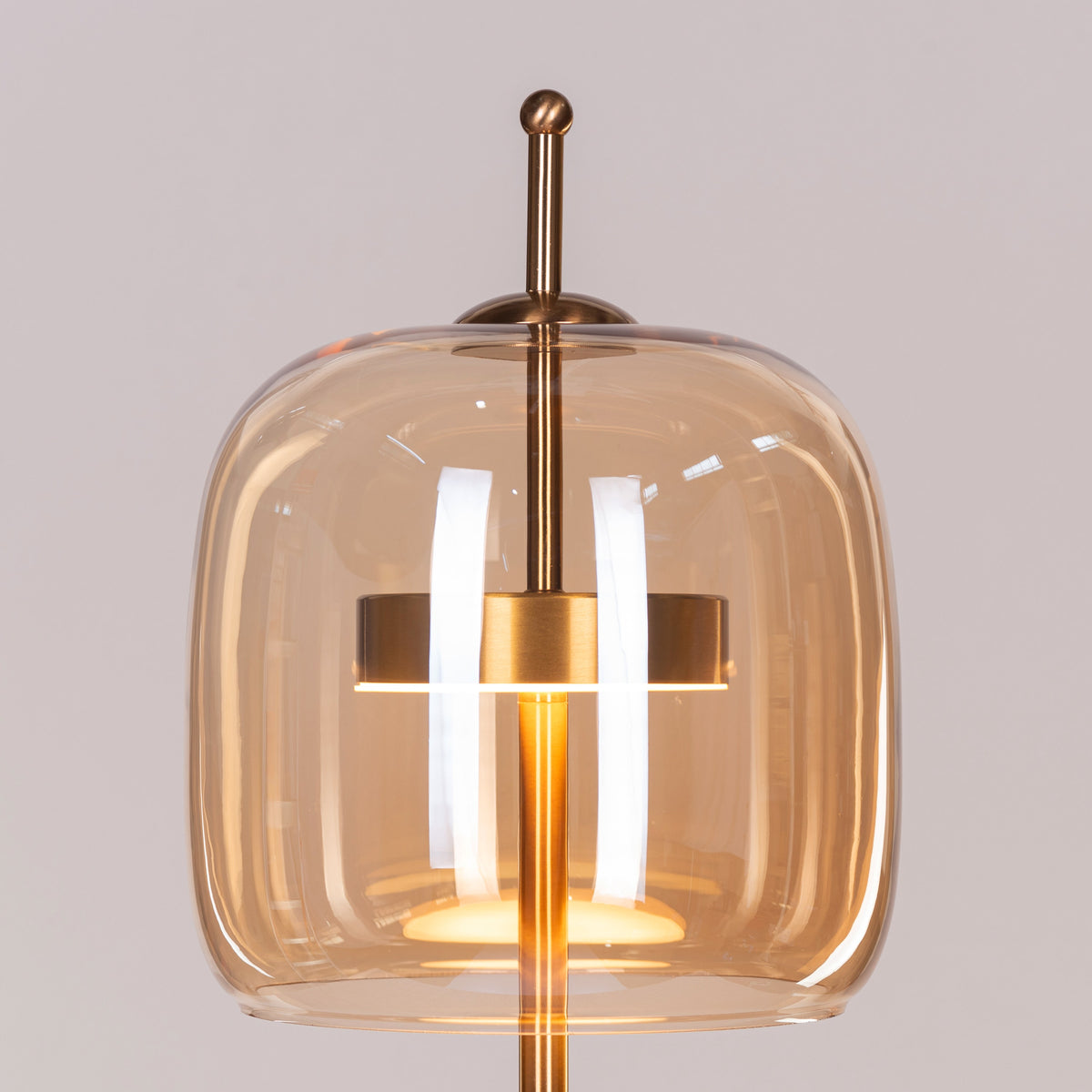 Sweet Escape (Amber, Built-In LED) Glass Table Lamp