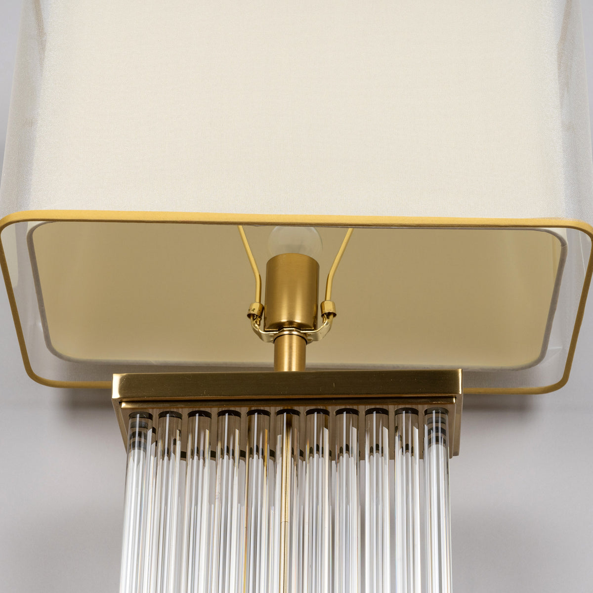 Falling For You Grand (Extra Large, Gold) Glass Tube Table Lamp