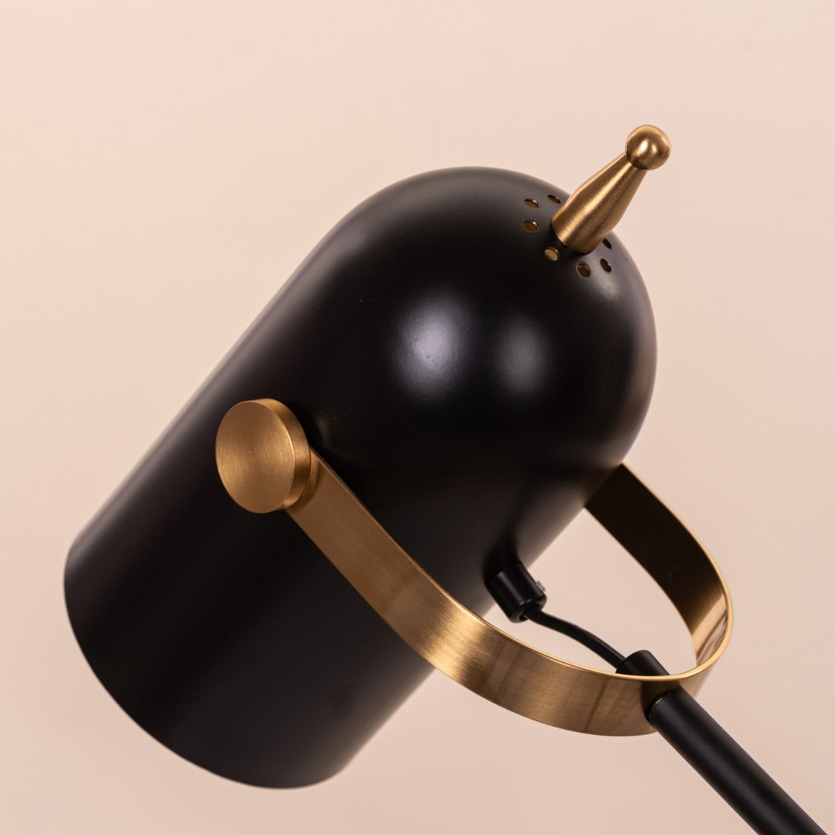 Stay Over (Black, Gold) Marble Study Table Lamp