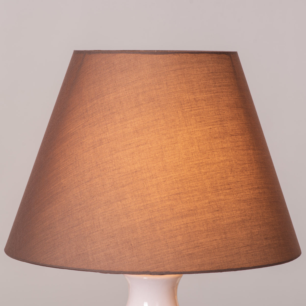 Tan Bran (Brown, Beige) Ceramic Table Lamp