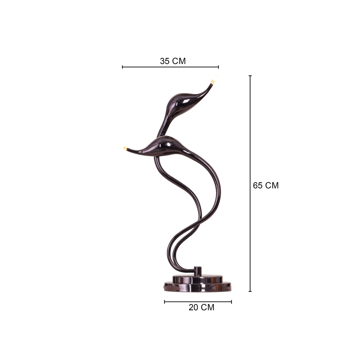 Play Your Cards (Black) Table Lamp