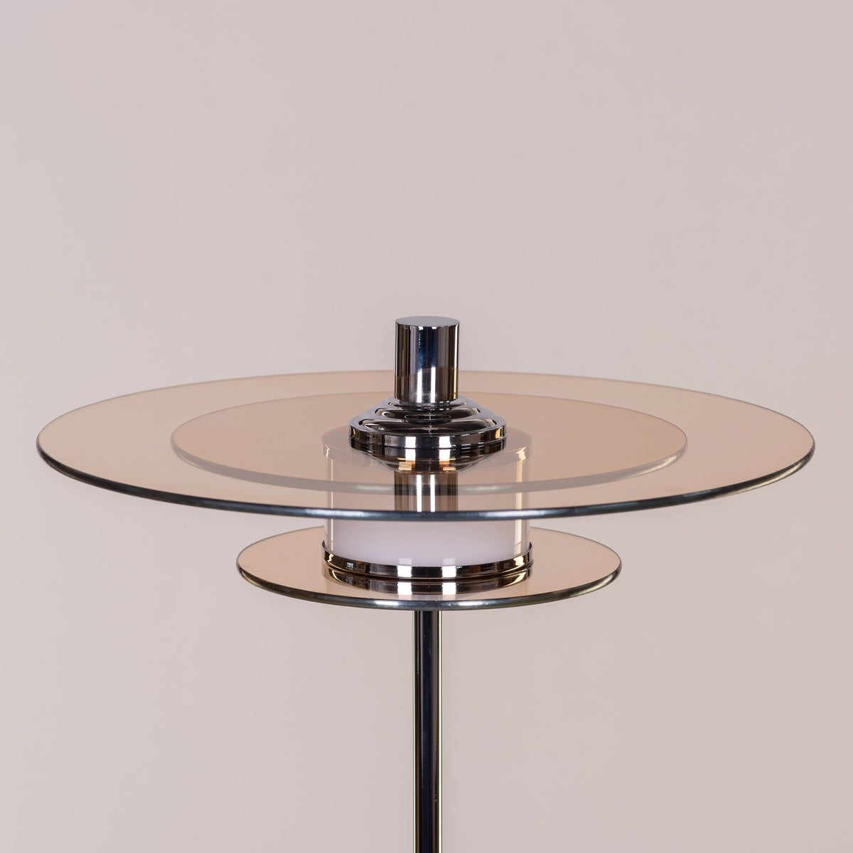 When It Counts (Chrome, Amber, Built-In LED) Marble Table Lamp