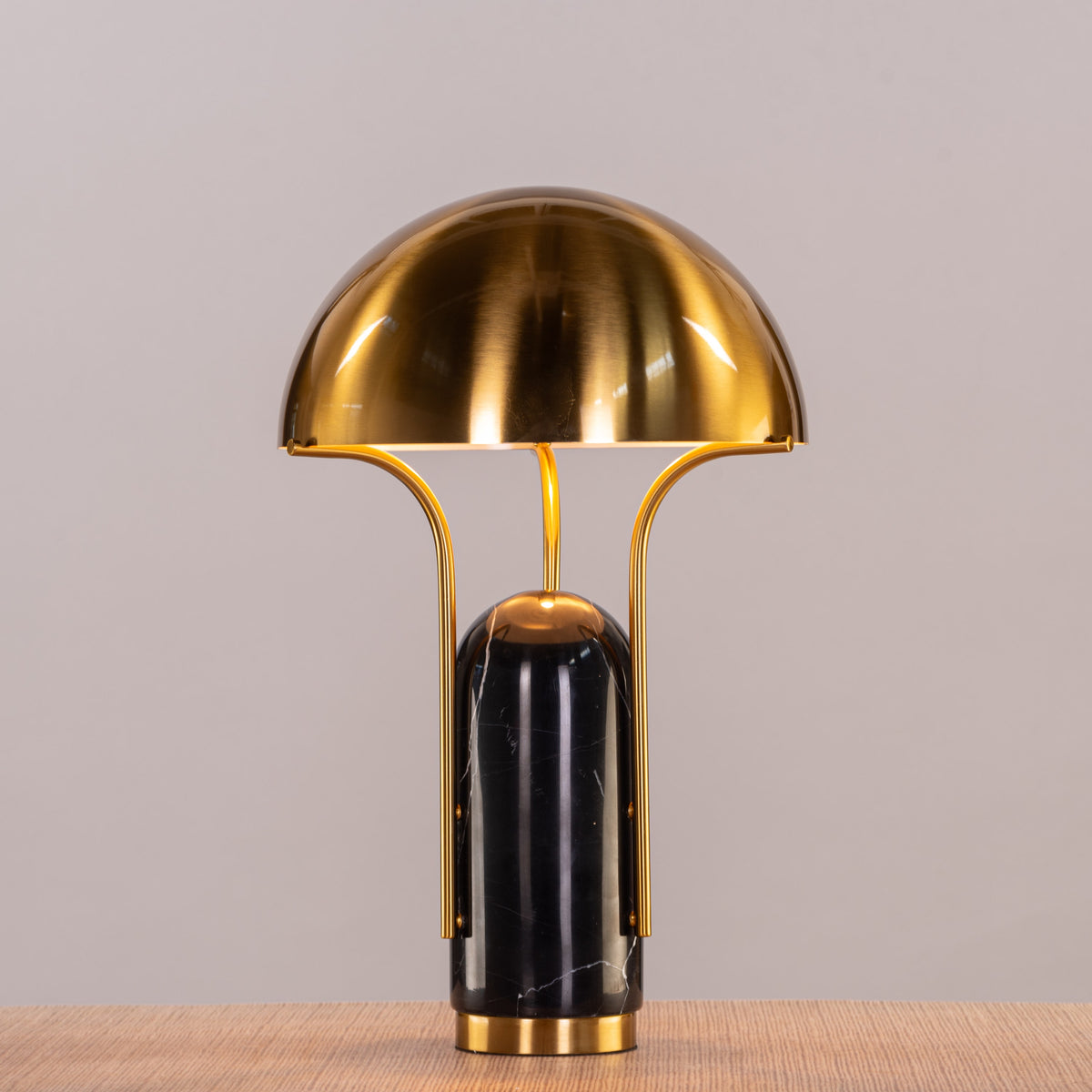 Painkiller (Black, Gold) Marble Table Lamp