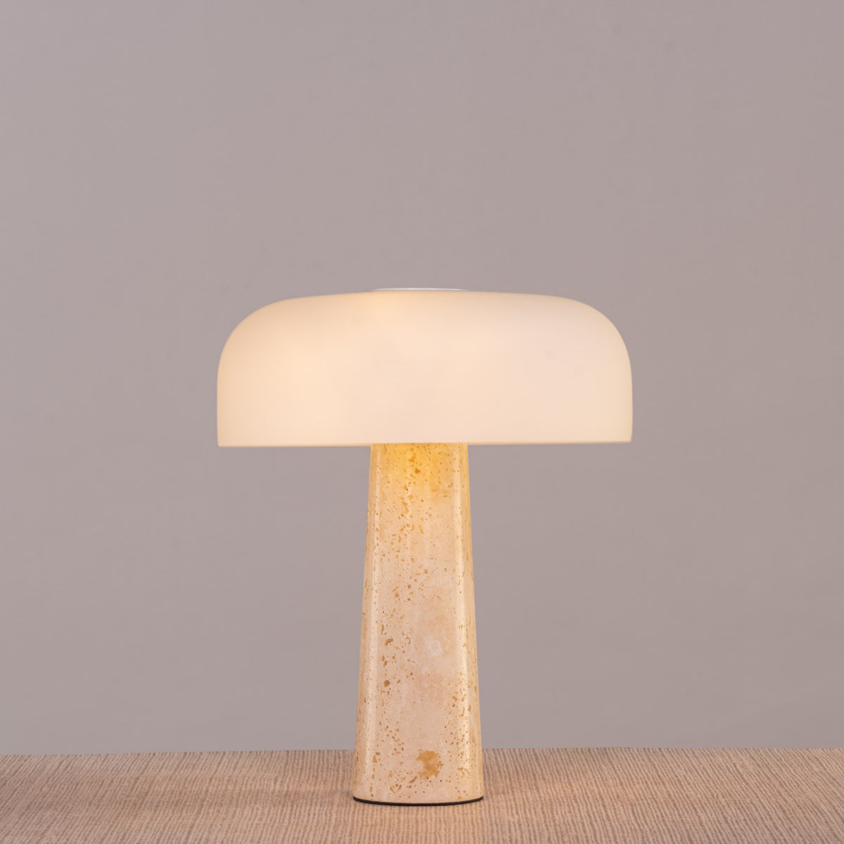 Out Of Control (Beige, White) Ceramic Table Lamp